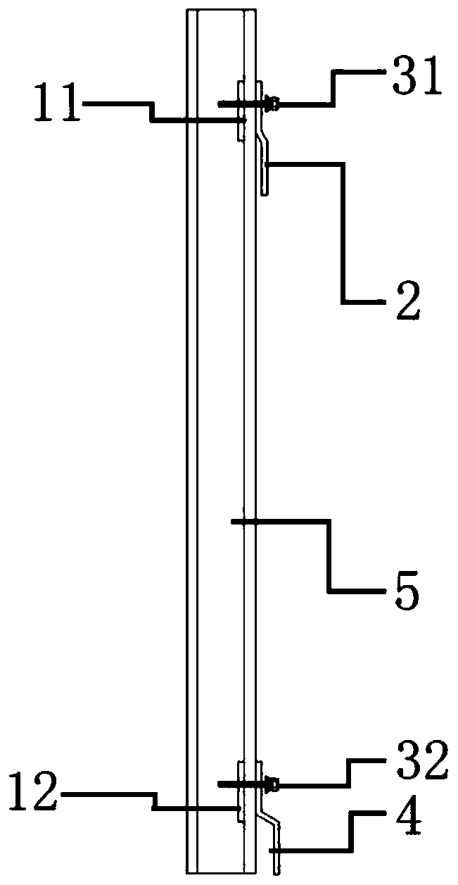 Assembling type novel adjustable dry hanging assembly