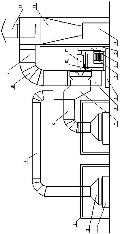 Efficient textile machine dust removing plant