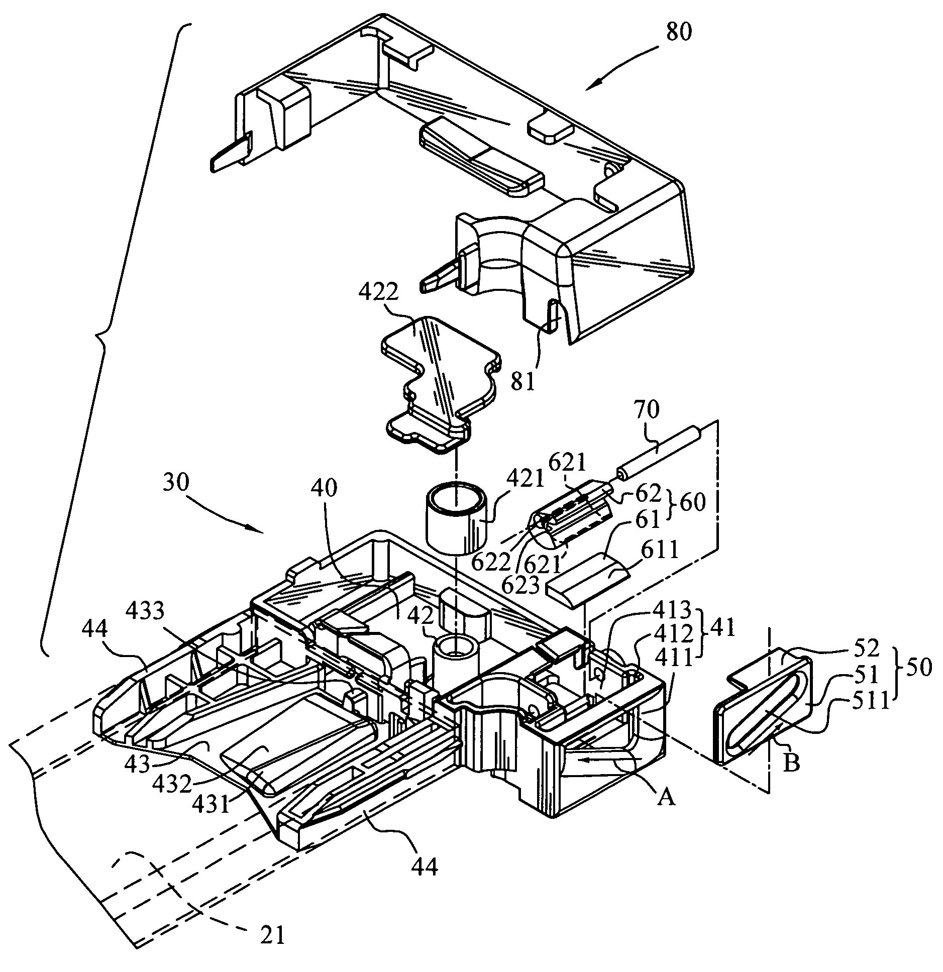 Cord lock apparatus of window shade assembly