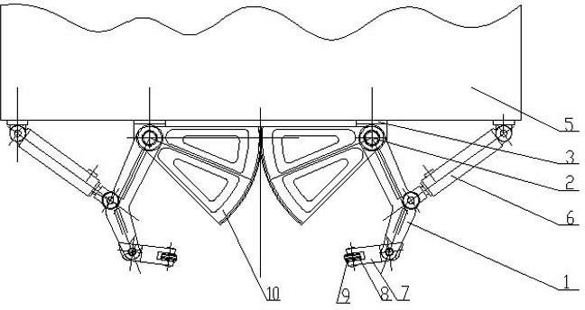 Centering clamping device of hydraulic forging machine