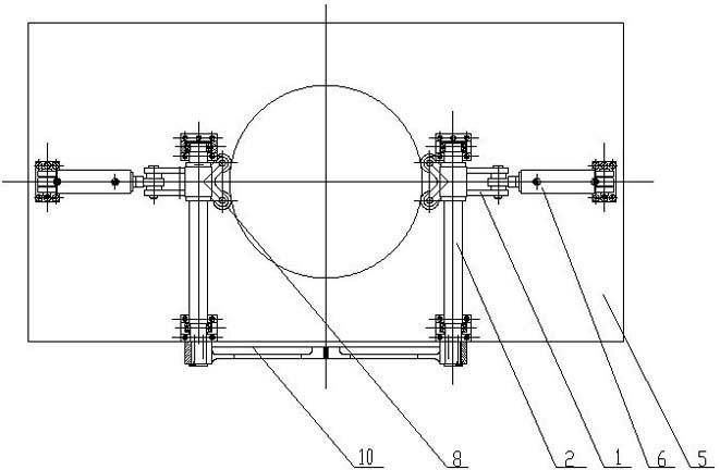 Centering clamping device of hydraulic forging machine