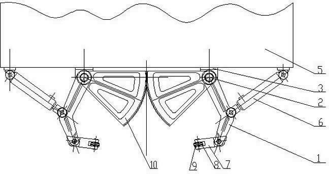 Centering clamping device of hydraulic forging machine