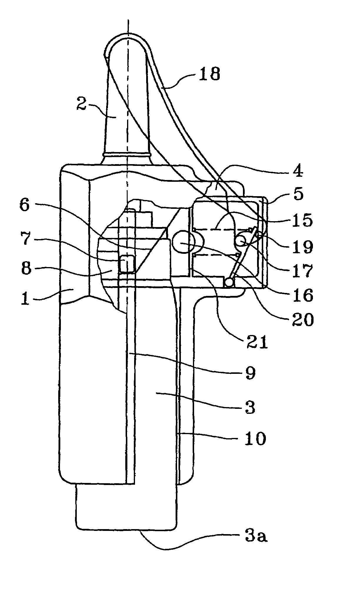 Fluid dispenser device of the multi-dose type