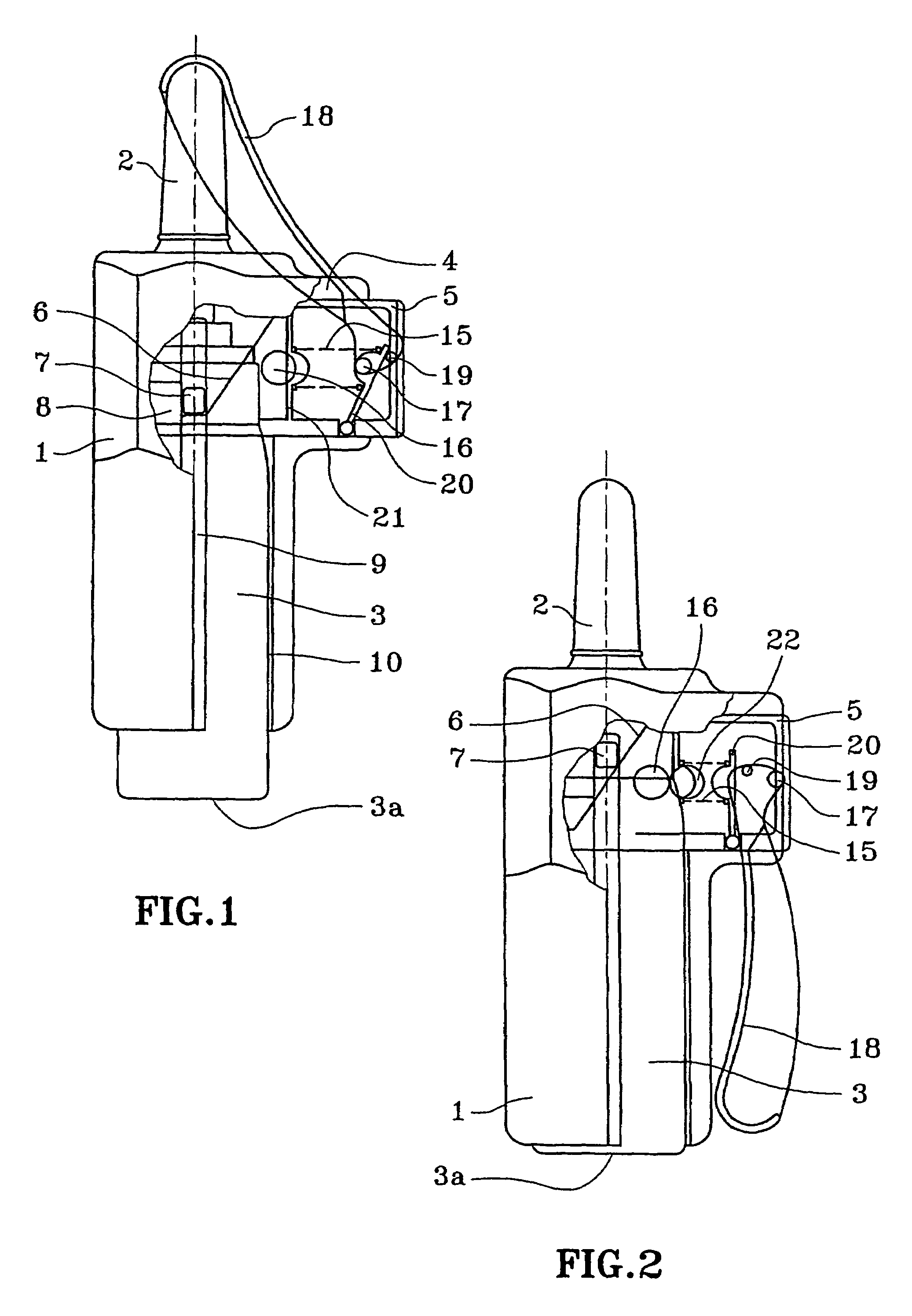 Fluid dispenser device of the multi-dose type