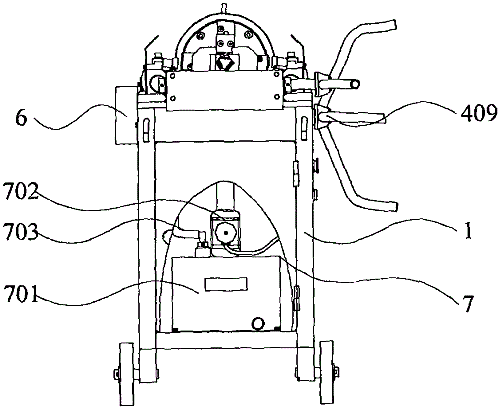 Novel steel bar rib stripping and rolling thread machine tool and machining method thereof