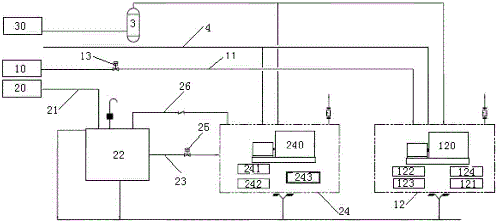 A main power station for an offshore gas field platform and its application method