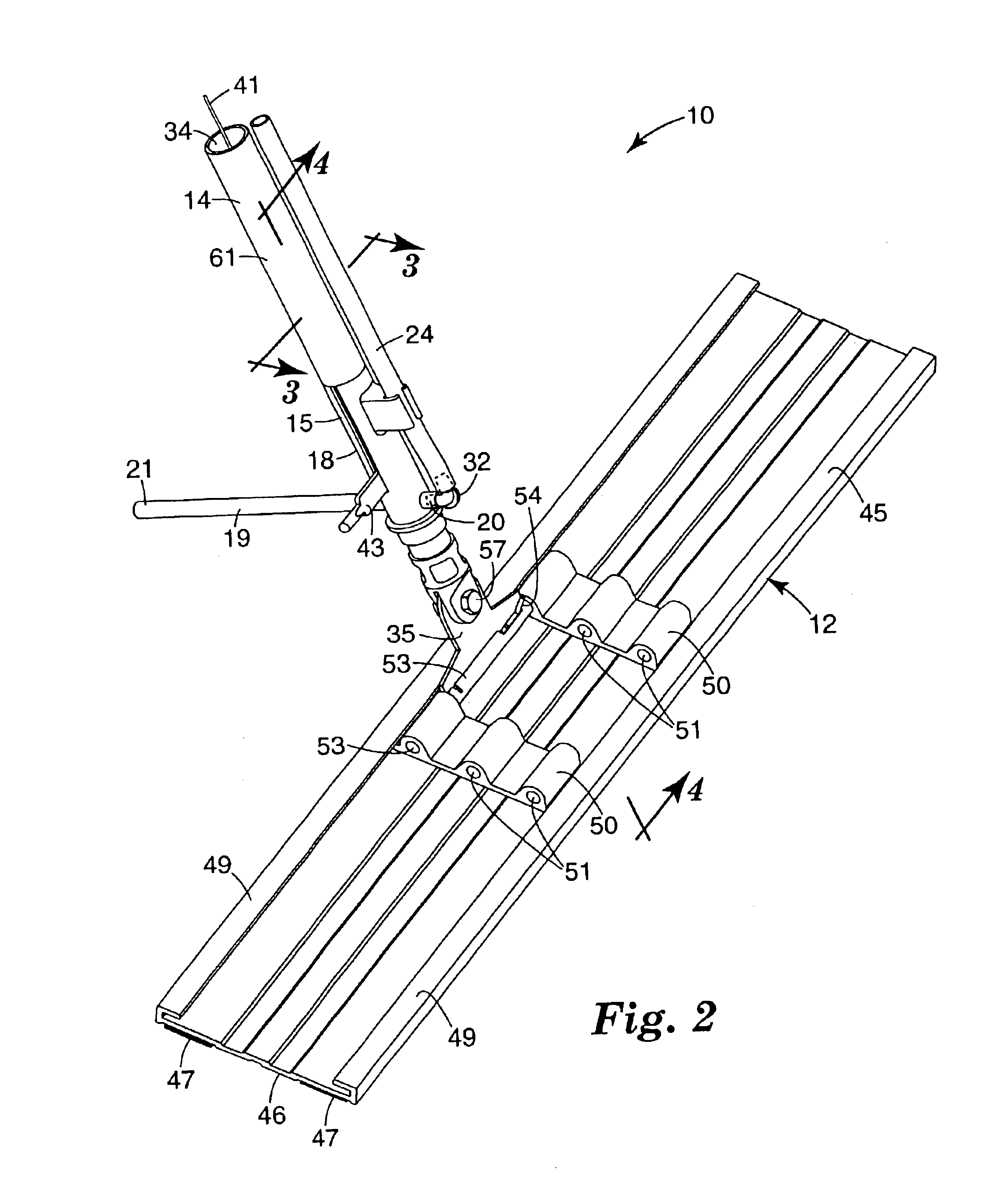 Mop assembly and cart