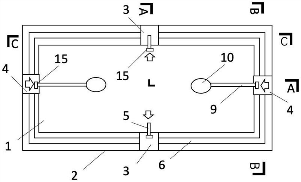 Water body self-circulation fresh water ecological breeding system