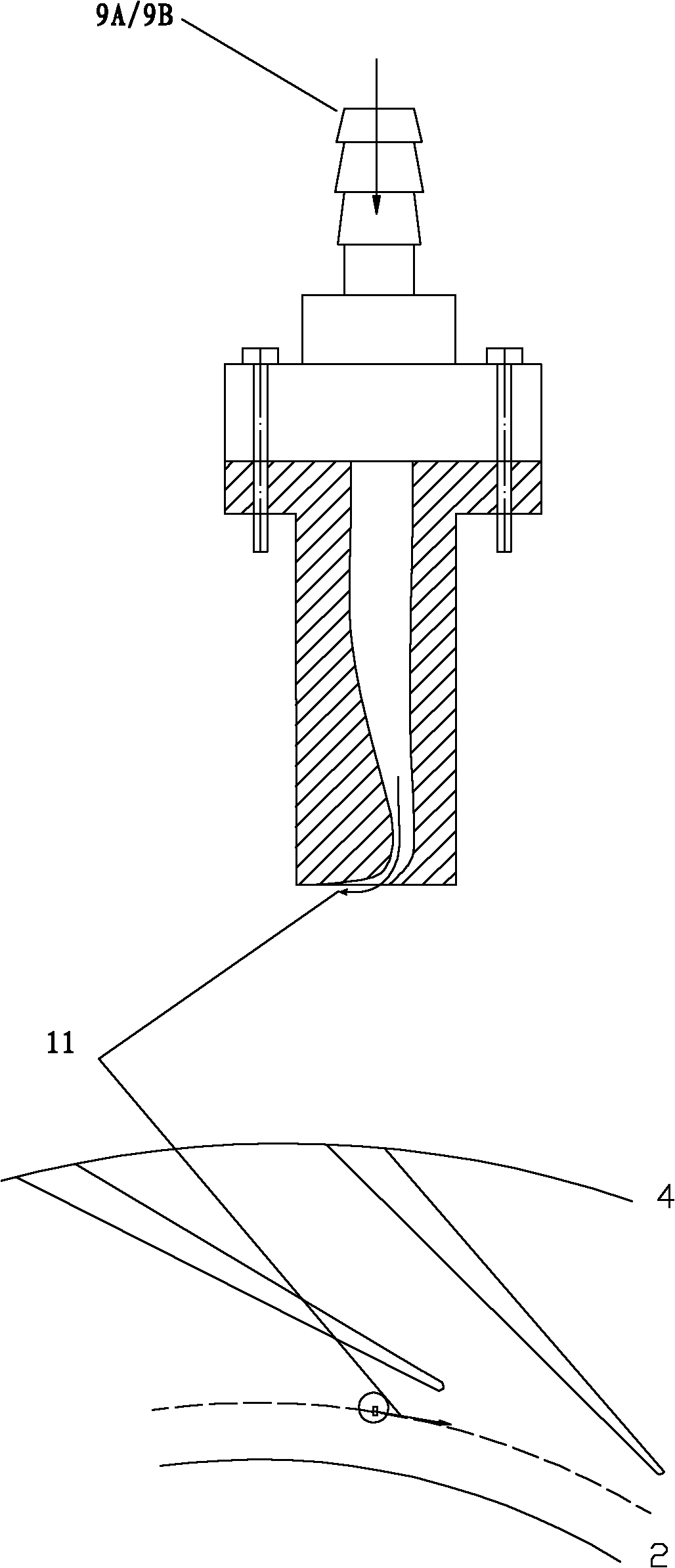 Device and method for widening stable operation area of ​​centrifugal compressor and centrifugal compressor