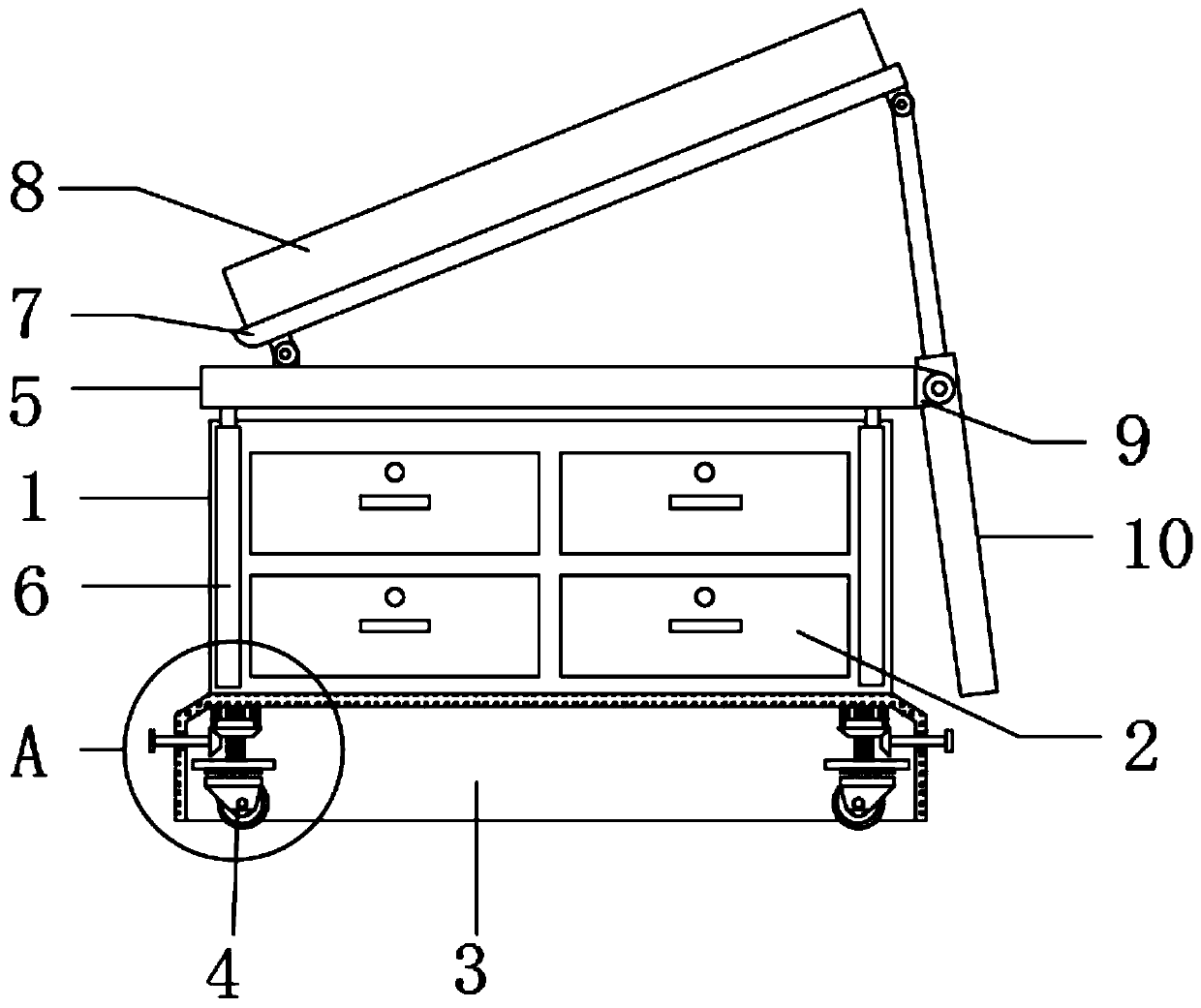 Quartz clock assembling tool storing and taking device and method