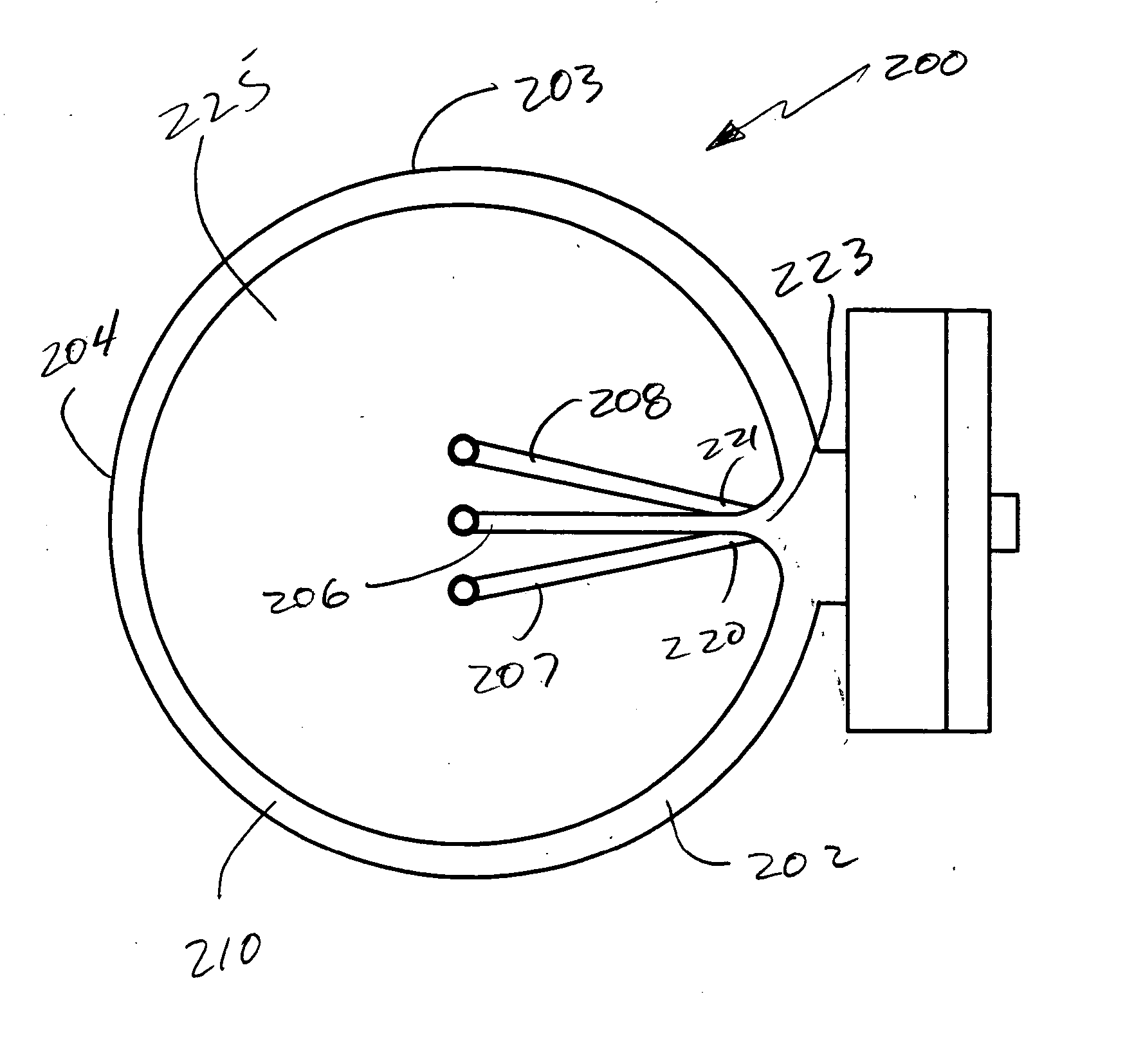 Bow sight with angled pins