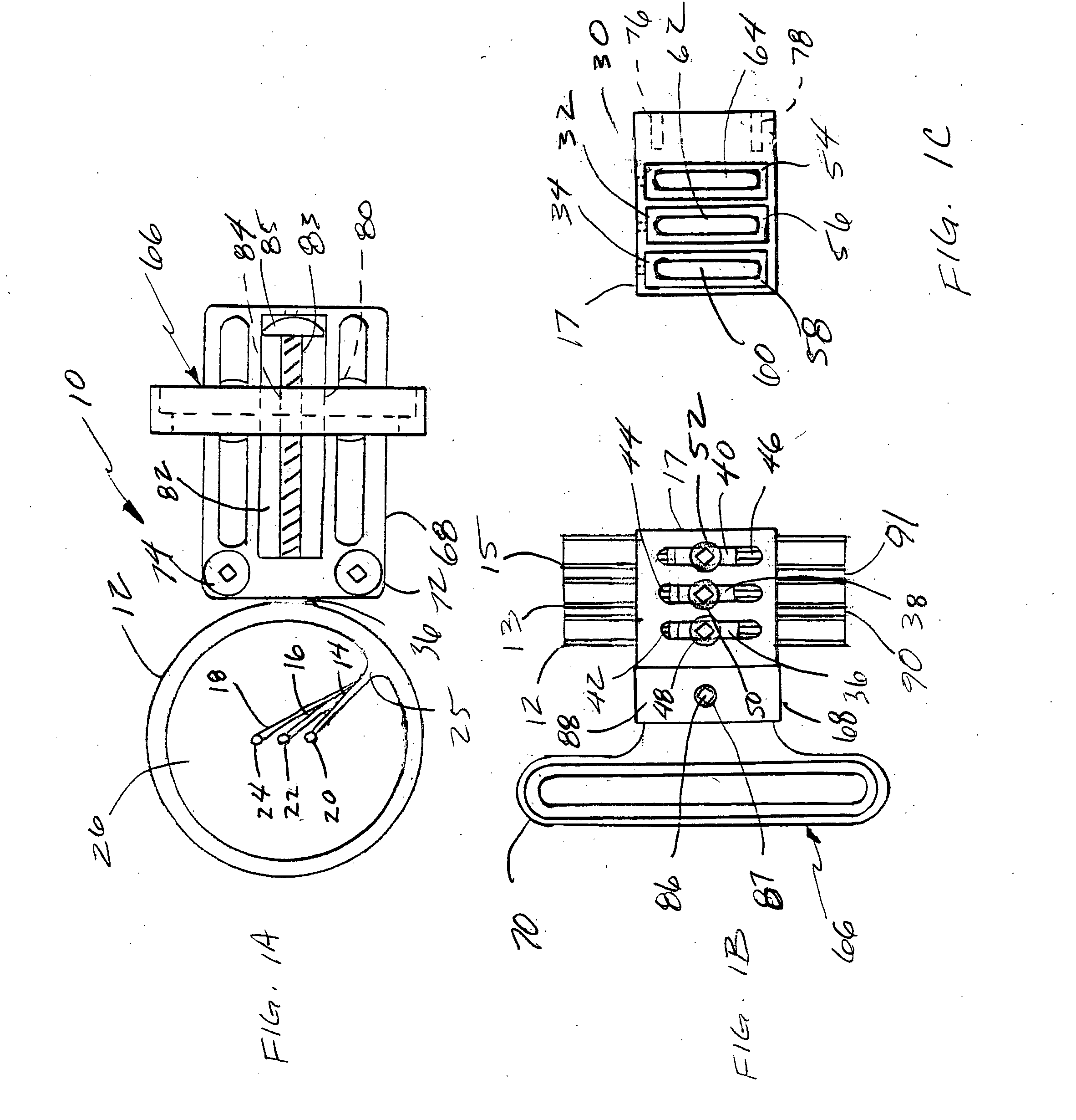 Bow sight with angled pins