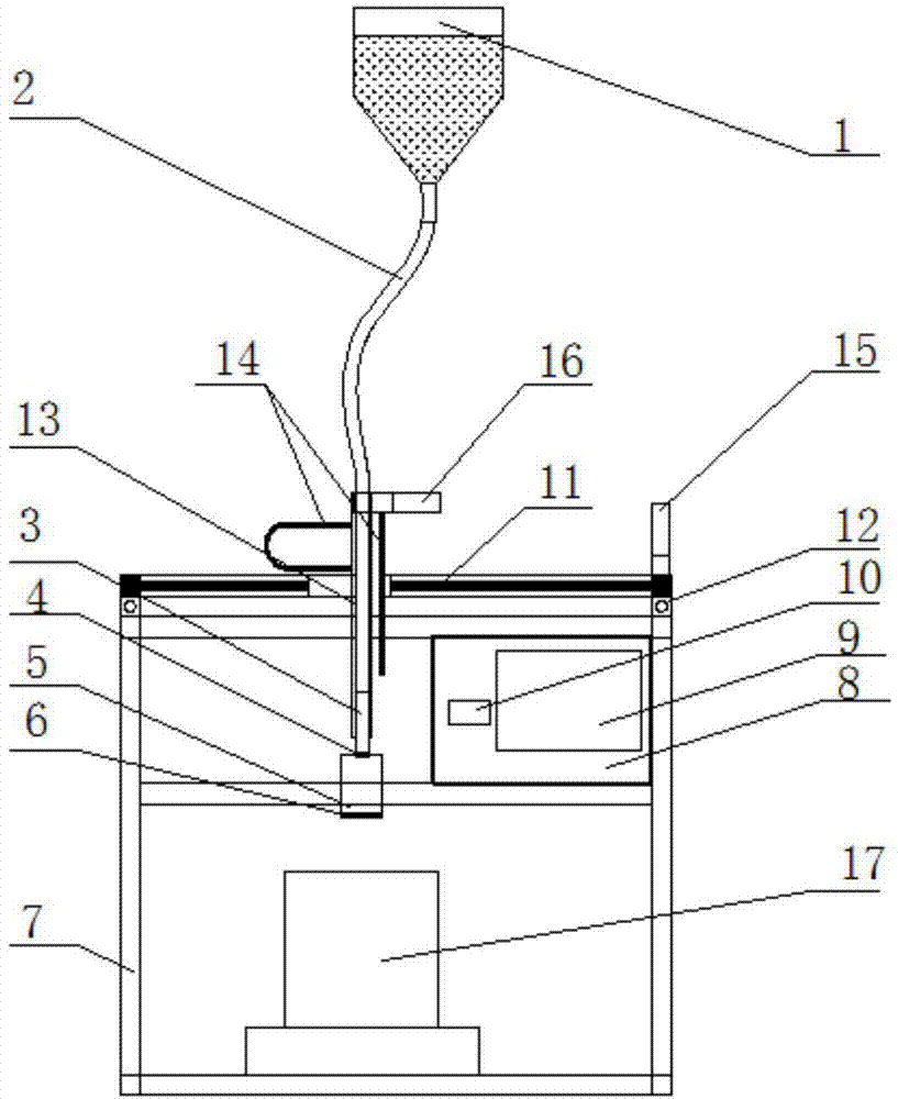 Sand rain process automatic sander