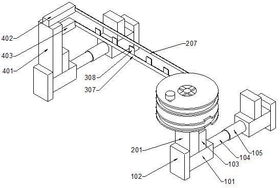 Test device and test method for construction line type of tramway grooved rail laying