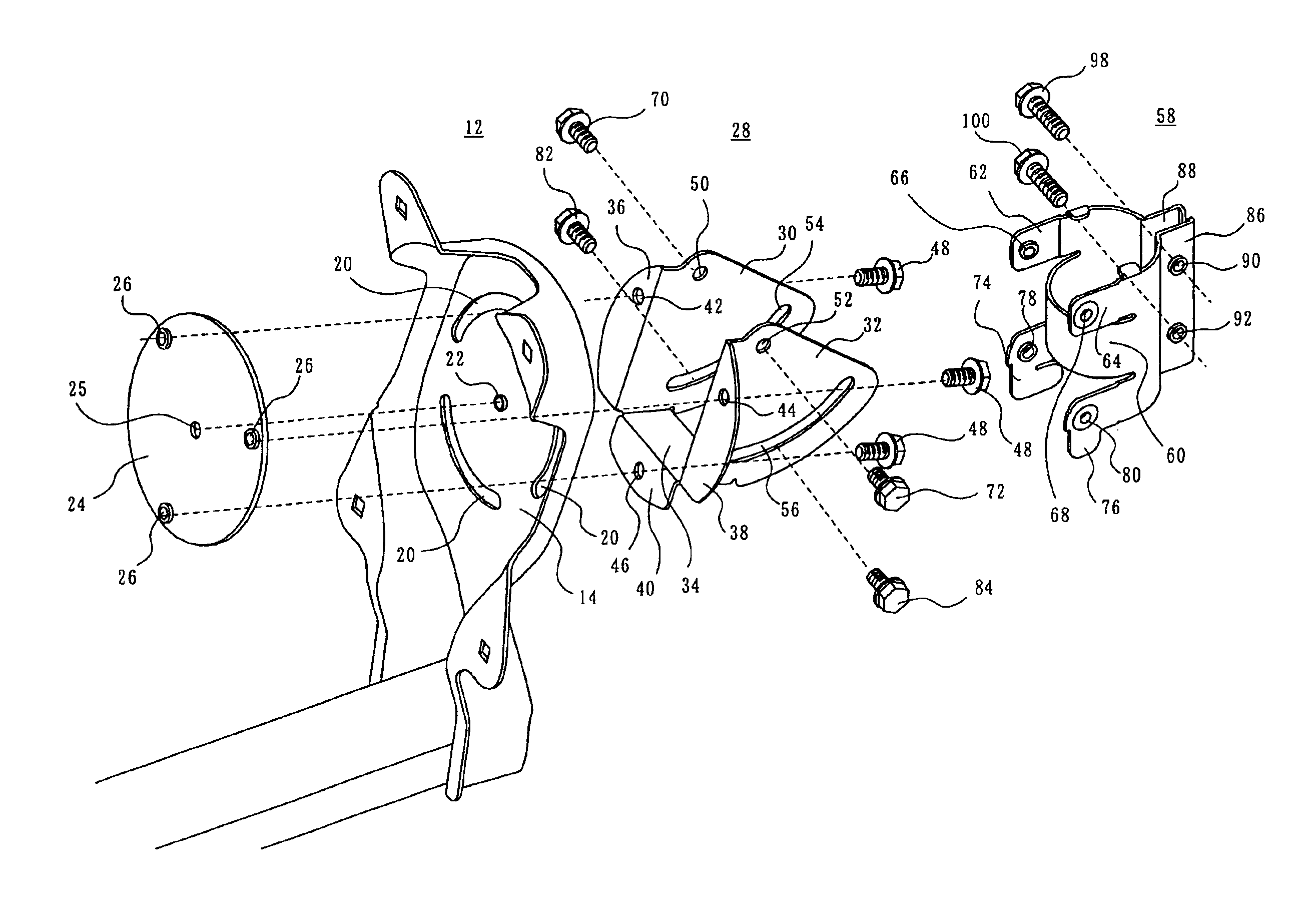 Dish antenna rotation apparatus