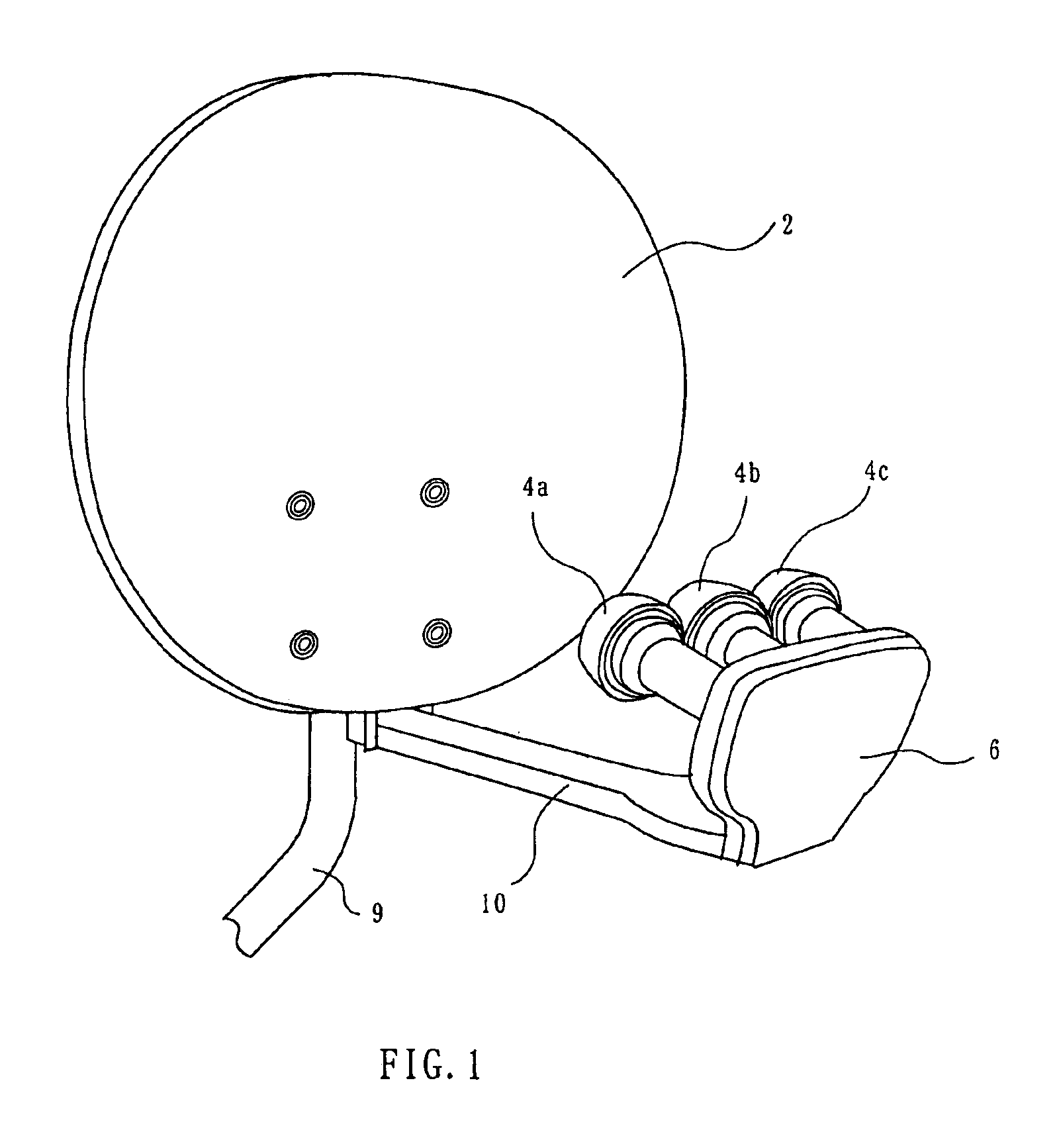 Dish antenna rotation apparatus