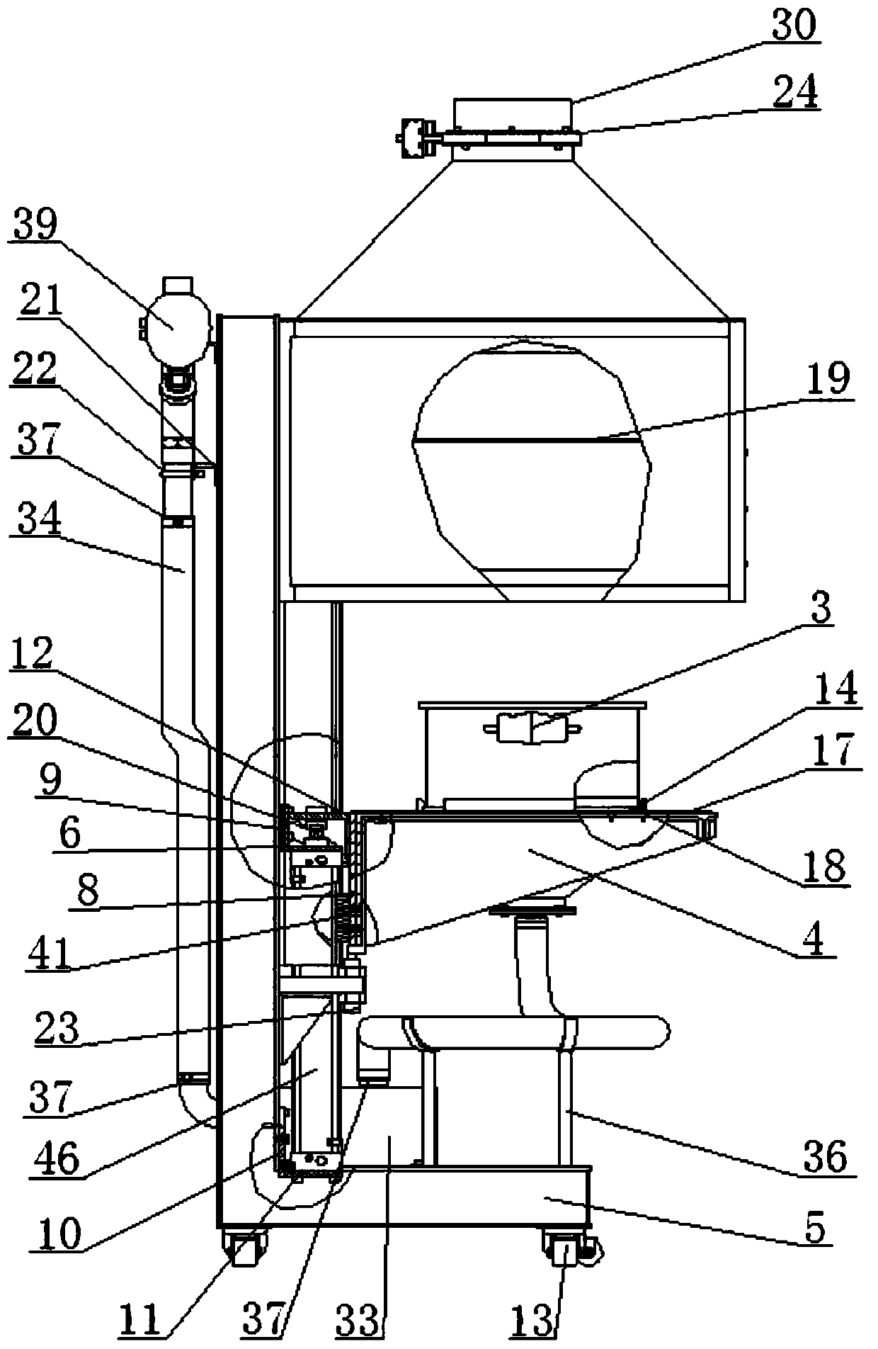 A closed tea steaming device