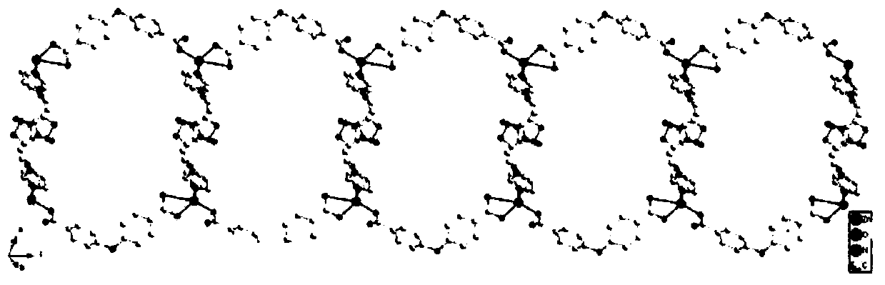 A selective detection fe  <sup>3+</sup> Ionic luminescent crystal material and preparation method thereof