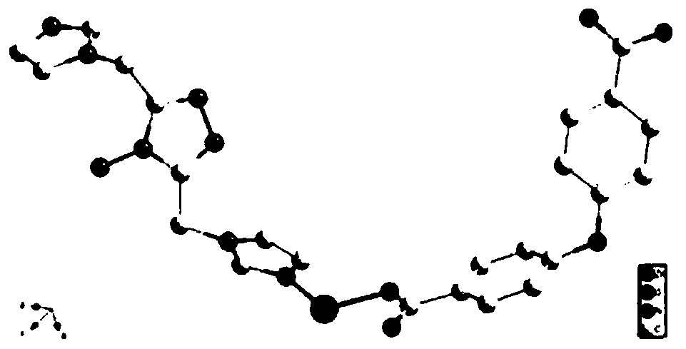 A selective detection fe  <sup>3+</sup> Ionic luminescent crystal material and preparation method thereof