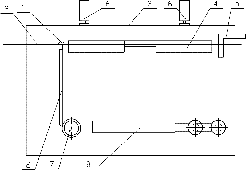 Incorrect overflow resisting device for borax box in steel wire continuous production line