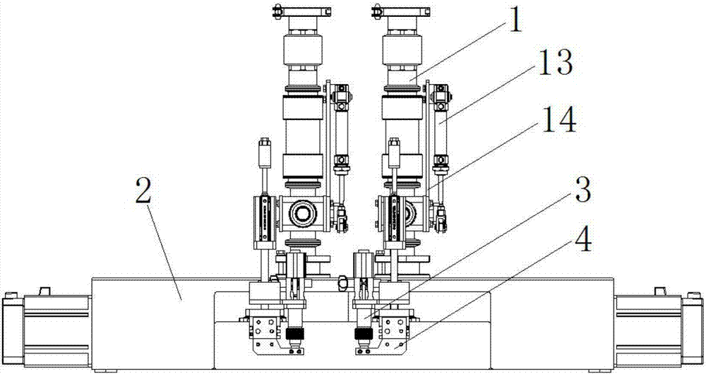 Following filling mechanism of full-automatic following filling machine