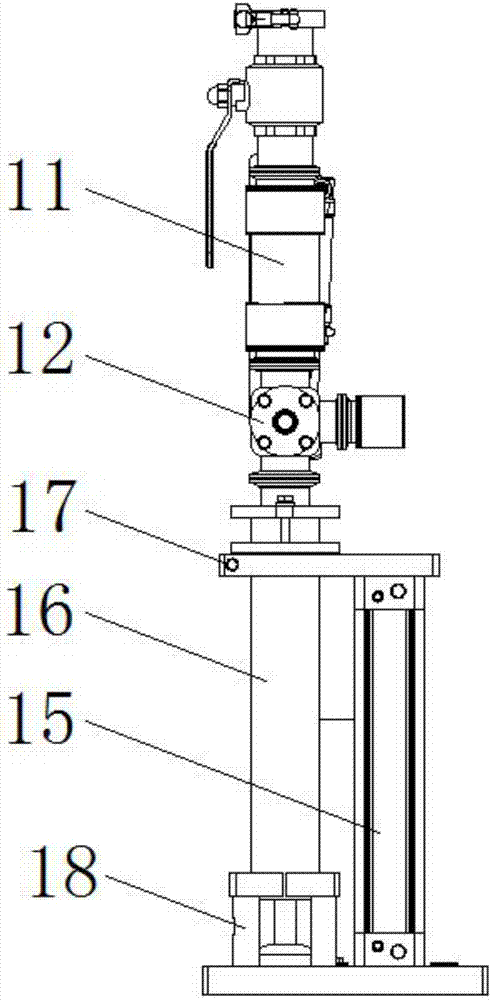 Following filling mechanism of full-automatic following filling machine