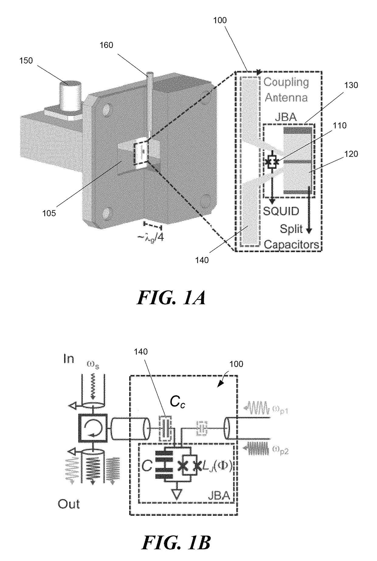 Wireless Josephson bifurcation amplifier