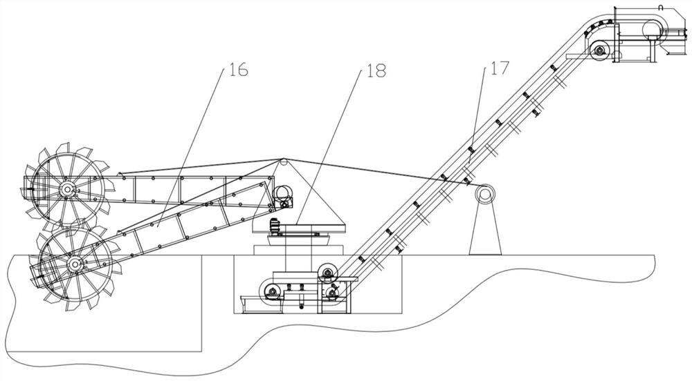 An integrated environmental protection treatment system for shield dregs