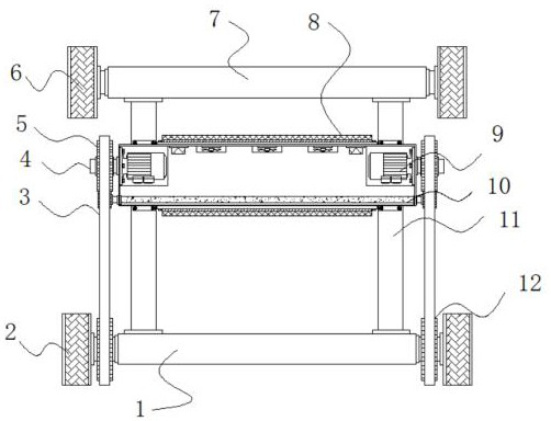 A dual-motor power synthesis device for electric vehicle drive