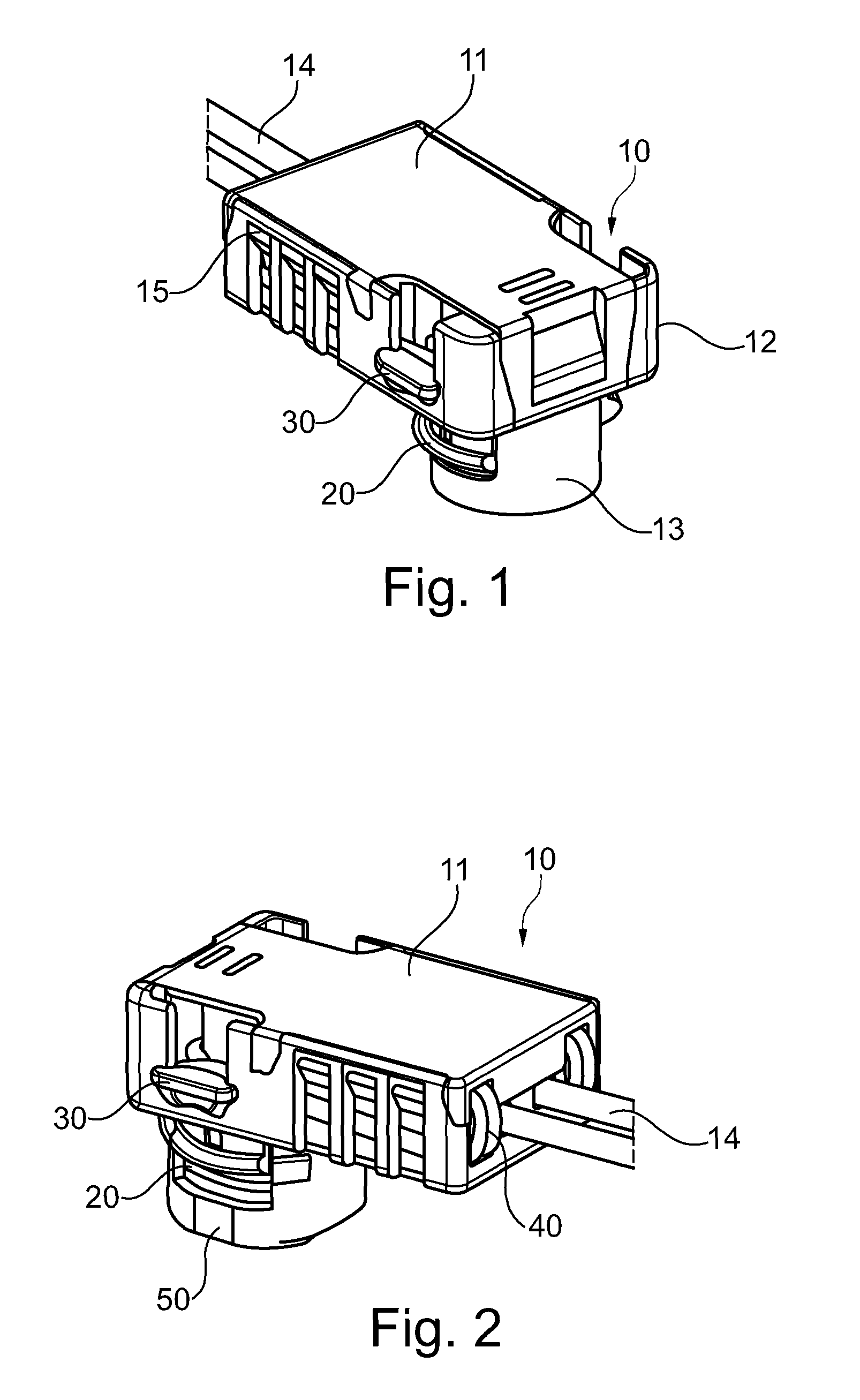 Connector assembly with automatic secondary lock