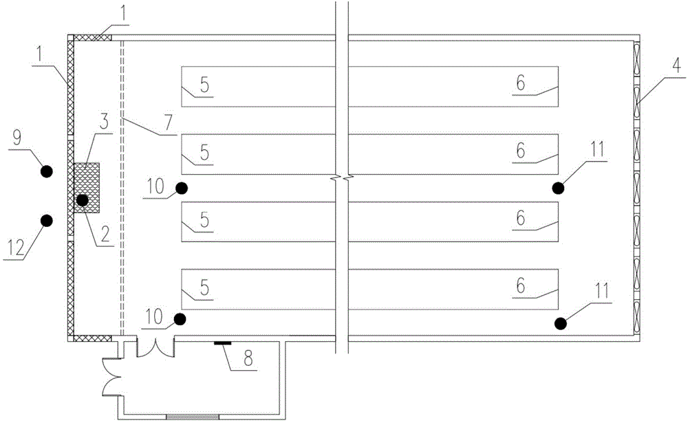 Livestock and poultry house summer wet curtain cooling automatic control system and control method thereof