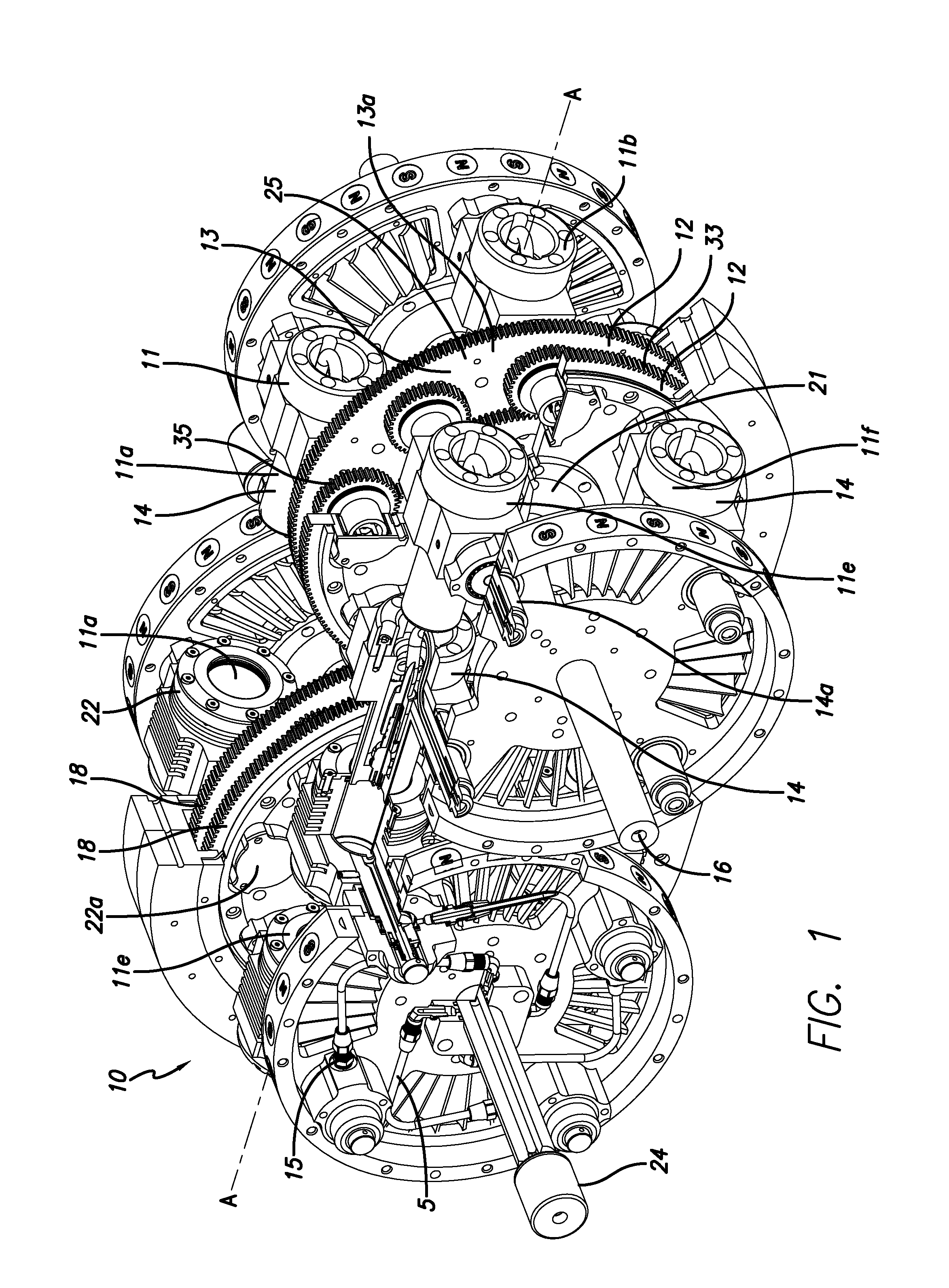 Orbital, non-reciprocating, internal combustion engine