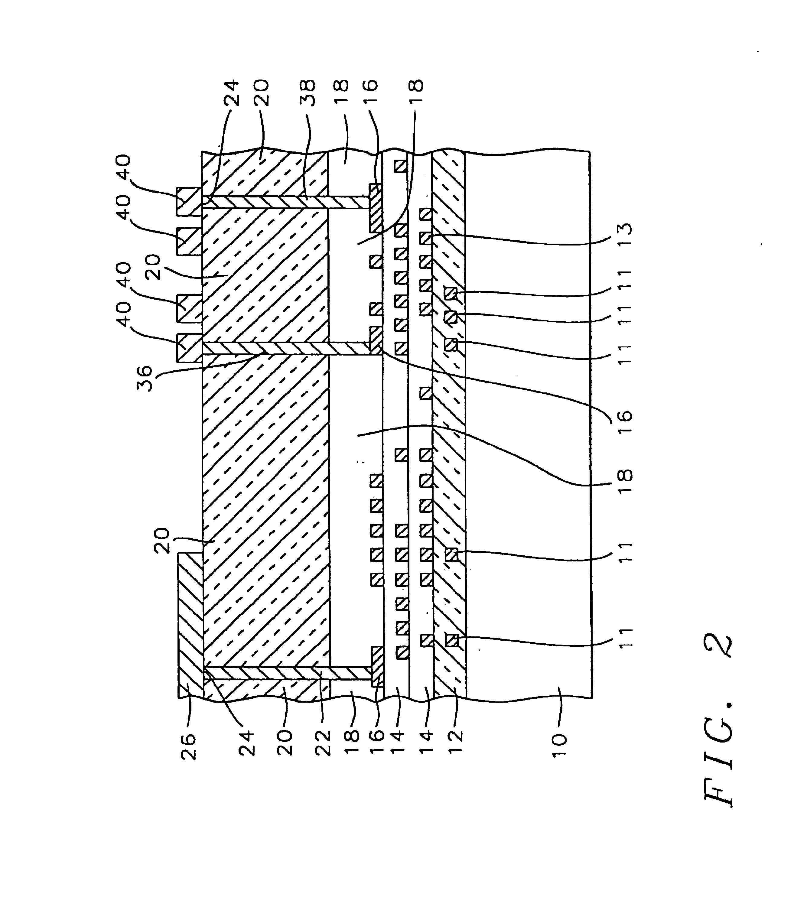 Capacitor for high performance system-on-chip using post passivation device