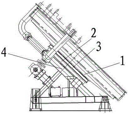 Disc slewing support method and slewing support for disc pelletizer