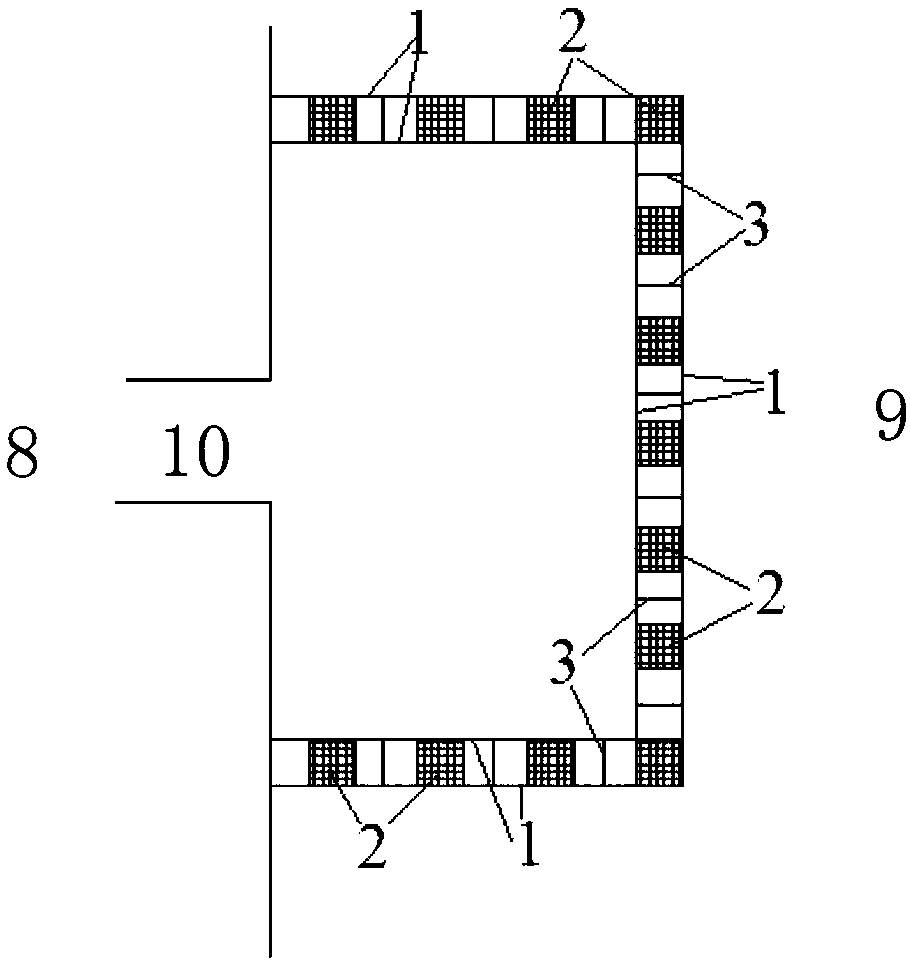 Pollutant reduction combined device used in rainwater pumping stations, and technology thereof