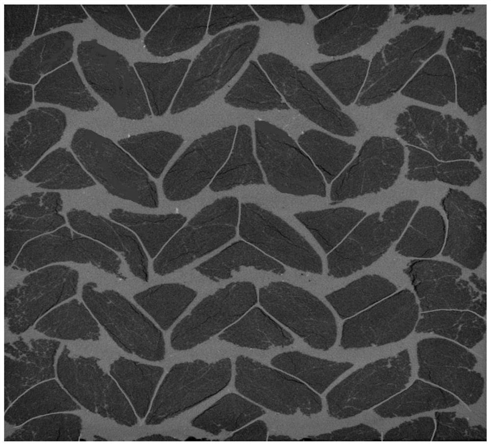 Three-dimensional reconstruction modeling method for fiber reinforced composite material based on CT (Computed Tomography) slice image