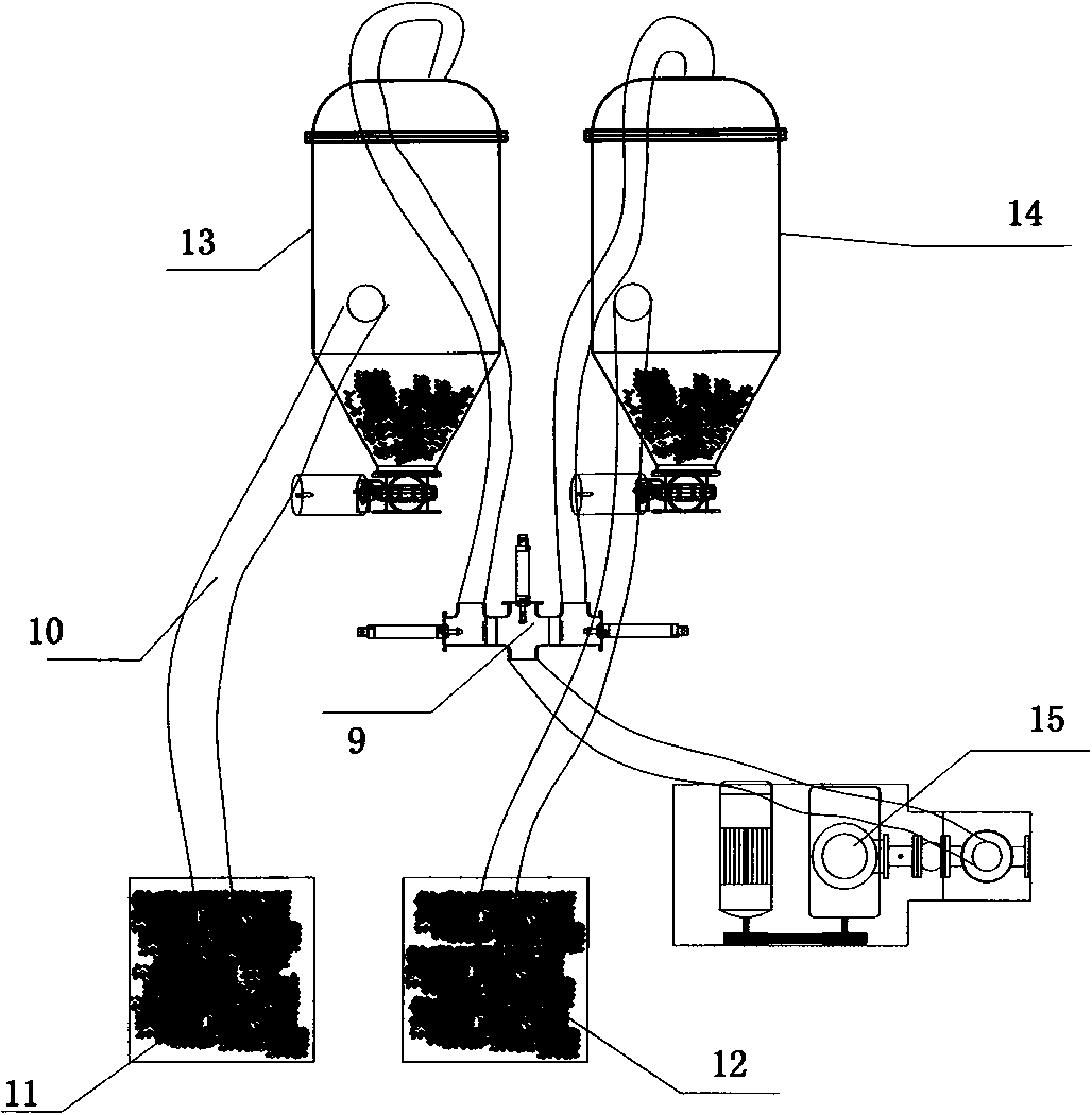 Uninterrupted twin-bucket vacuum powder supply system and using method thereof