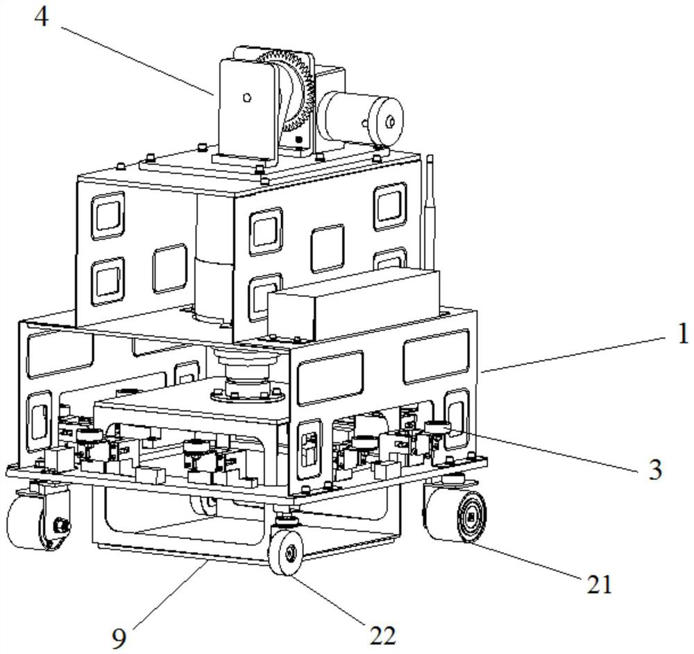 Dish passing robot suitable for overhead track