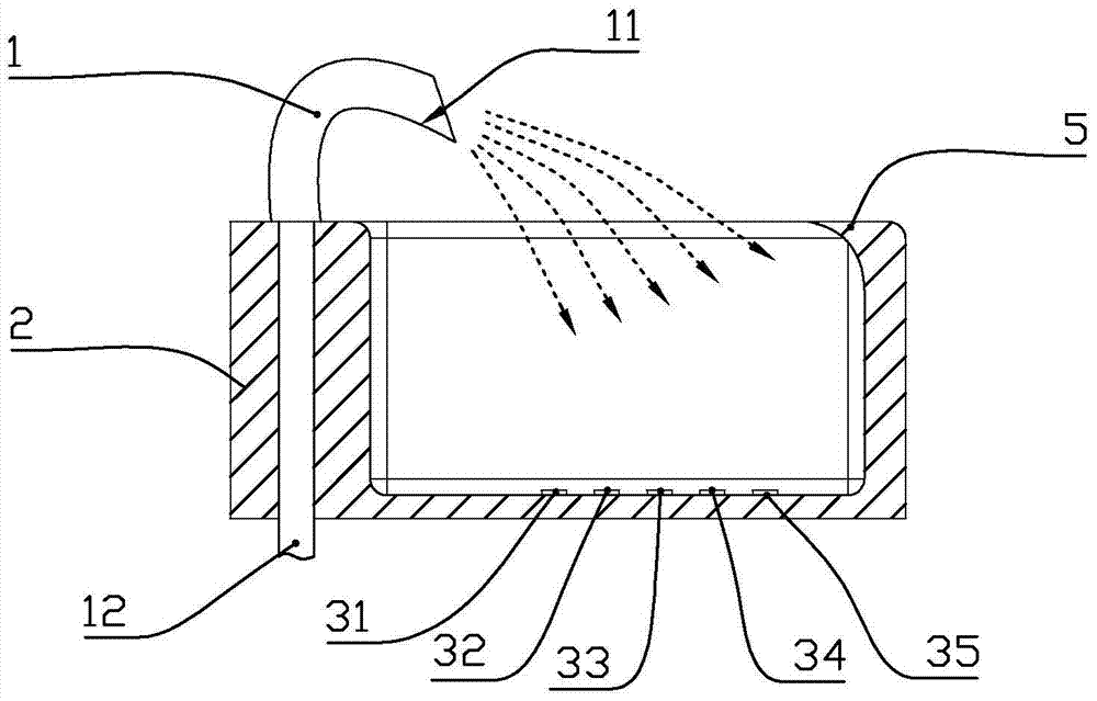 Inductive hand basin device