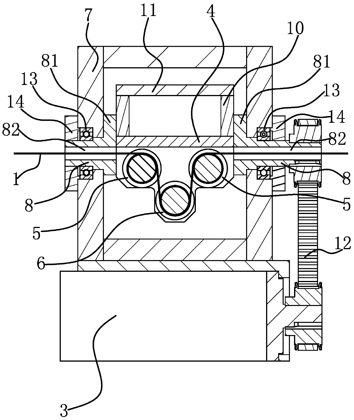 Wire saw cutting machine and wire saw rotating control method