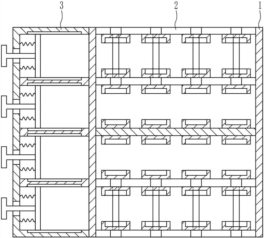 Warehouse defective product placement rack for integrated circuit testing