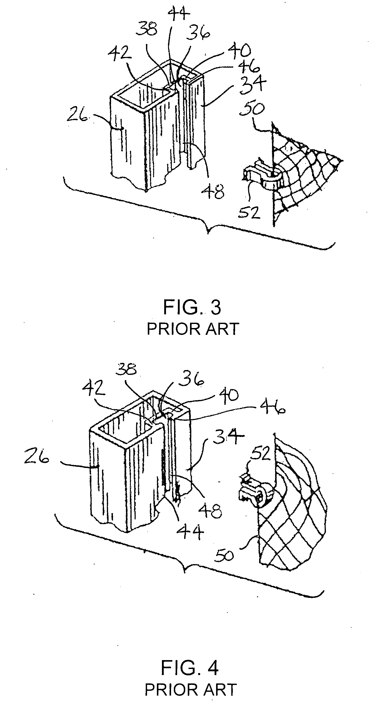 Tamper resistant fastener for sports netting