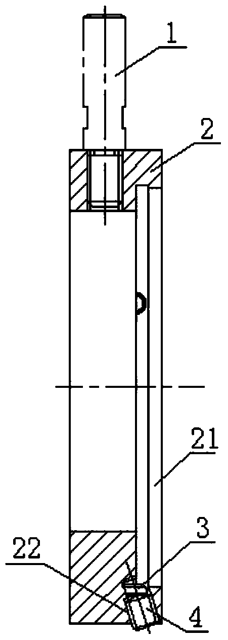 Processing method for high-precision thin step shaft and grinding chuck for processing method