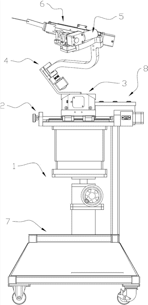 Prostate puncture biopsy surgical robot