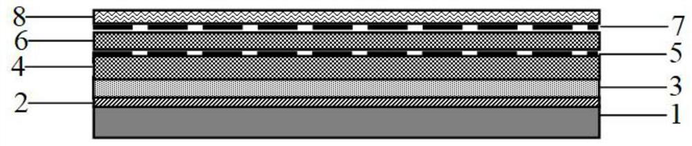 Functional gradient distribution high-temperature radar and infrared compatible stealth coating and preparation method thereof