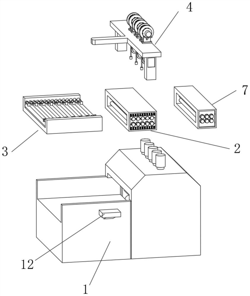 A rolling steel conveying tension rebuilding device