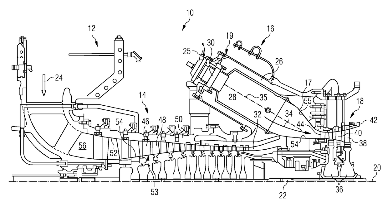 Gas turbine engine with a transition duct and corresponding method of manufacturing a transition duct