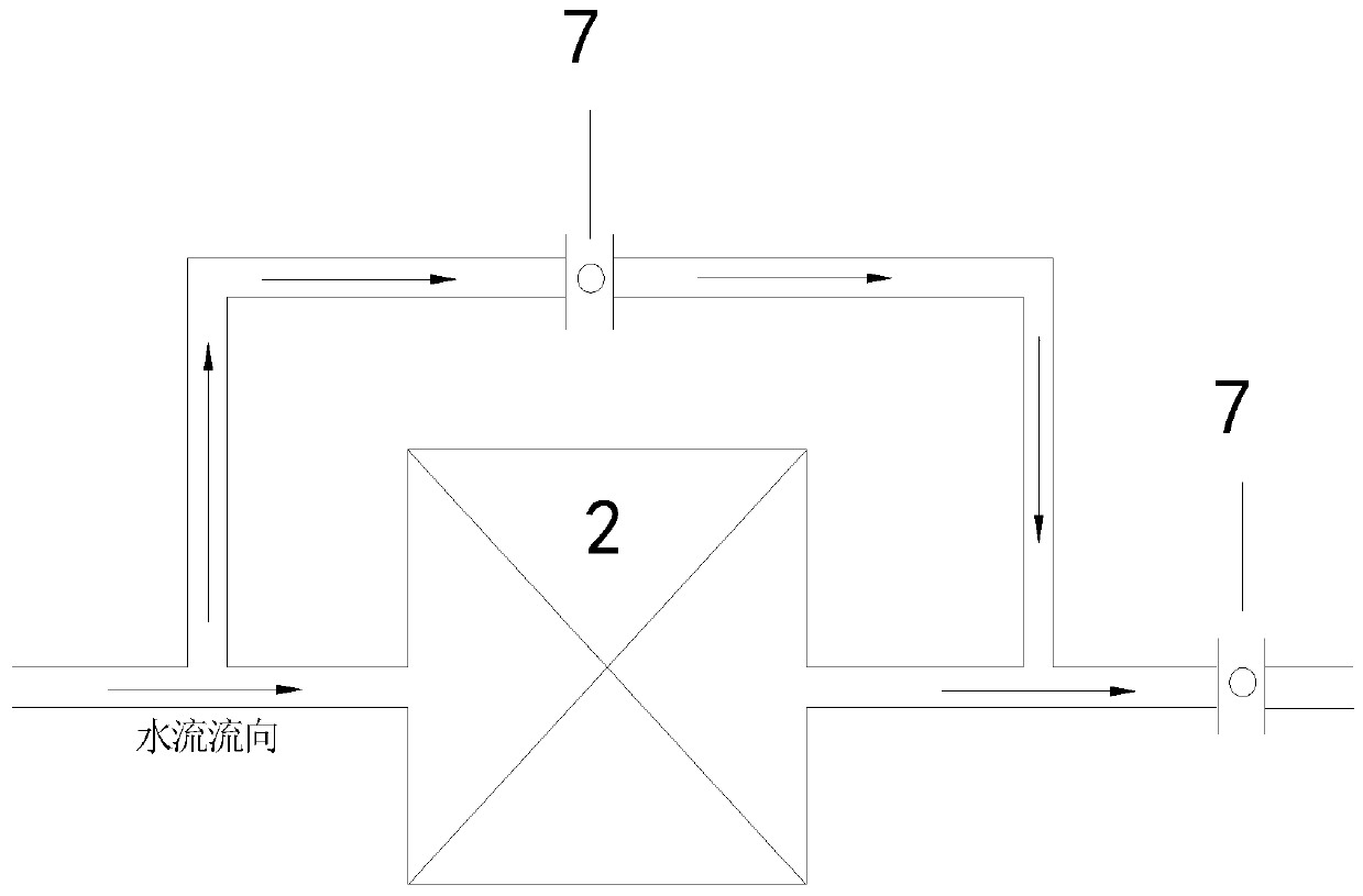 Water taking device of water supplying high-sediment water body based on flow induced vibration principle