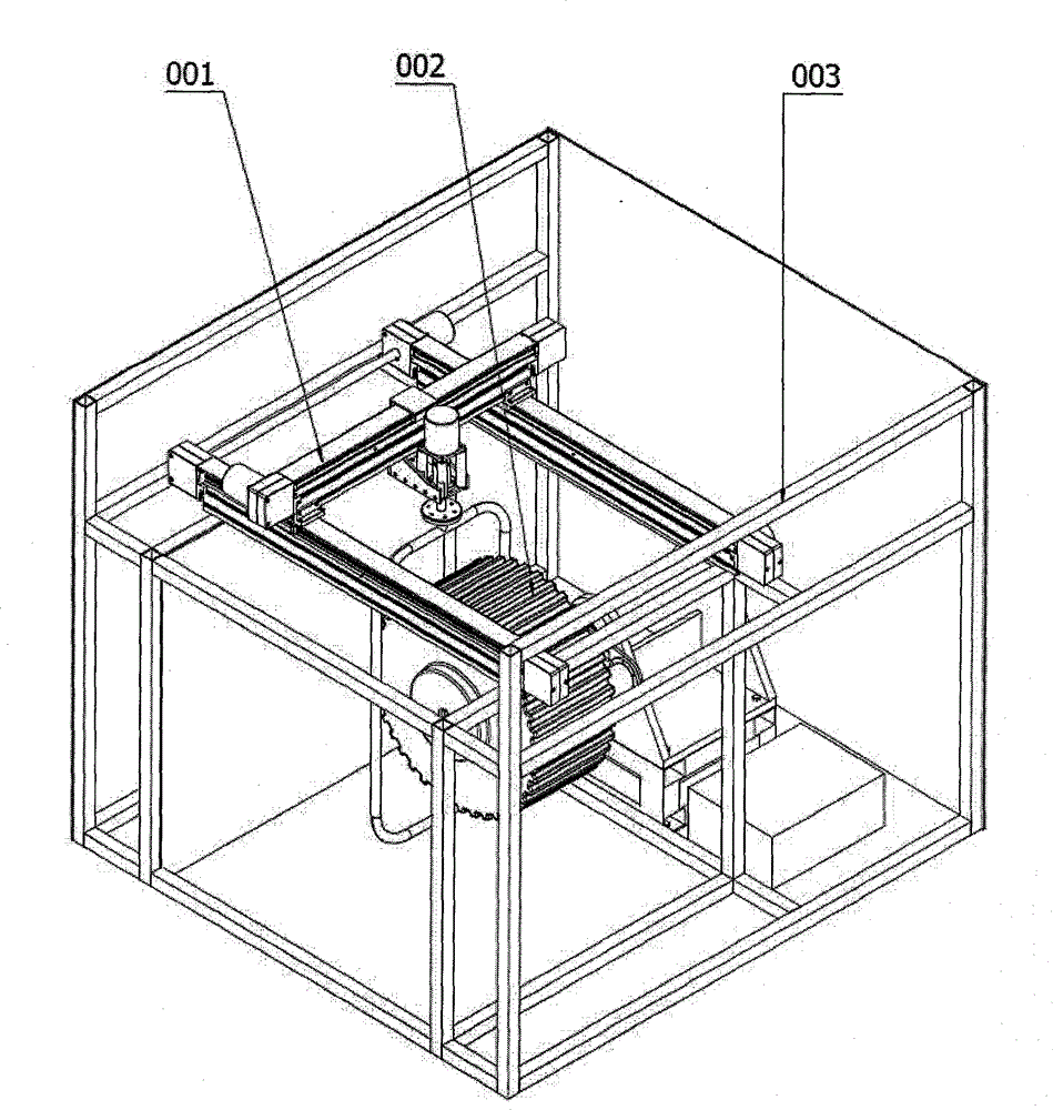 Demonstration equipment for closed ring embedded rotating wheel