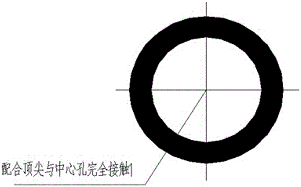 Center hole out-of-roundness detection method of shaft parts